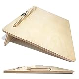 Zieler Ergonomic LARGE A3 Writing Slope for better writing posture Easywriter. Premium, lacquered wood finish with 20°degree angle. Suitable for left & right-handed use. Space saving design