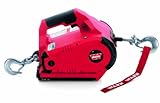 WARN 885030 PullzAll Cordless 24V DC Portable Electric Winch with Steel Cable and 1 Rechargeable Battery Pack: 1/2 Ton (1,000 lb) Pulling Capacity