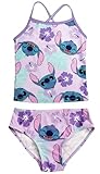 Disney Lilo & Stitch Girls Swimming Costume Tankini Bikini 2 Piece Set (Lilo & Stitch, 11-12 Years)