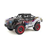 Stylomira 1:18 Brushless 4WD Short Course RC Monster Truck, Full Proportional High-Speed Drift Car, Electric Off-Road Remote Control Vehcile for Adults and Beginners (Black Blue)