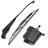 JUUDDENPARTS 01287358 12V Wiper Motor with Arm and Blade, Universal Windscreen Wiper Motor, Front or Rear Car Wiper Motor for Tractor Fishing Boat ATV UTV, Replaces 773100001