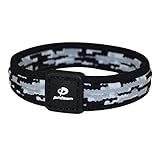 Phiten Digital Camo Titanium Bracelet, Night, 7.5-Inch