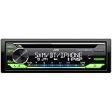 JVC KD-TD91BTS Bluetooth Car Stereo Receiver with USB Port – 2-Line LCD Display, AM/FM Radio – CD and MP3 Player - Amazon Alexa Enabled – Single DIN - 13-Band EQ (Black)