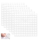 600 PCS Double Sided Adhesive Dots, Removable Transparent Mounting Putty No Trace Sticky Pads, Round Sticky Glue Dots for Balloons Photos Wall Posters DIY Art Office Home Party Decorations (10mm)