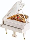 Dancer Piano Music Box, Ballerina Musical Auto Mechanical Piano Ballet Dancer Music Lovely Decoration Gift Collectors Ornament Vintage Musical Box