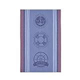 Coucke Nautique Cotton Jacquard Printed Tea Towel 50 x 75 cm Blue, Orange, 46x60
