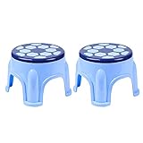 Tummy Tub Portable Plastic Stool,camping stool,2 Pcs Plastic Home Thickened Small Short Stools Benches Economic Glue Stools