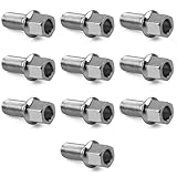 ROBUST 10 Pcs Standart Wheel Nut Stud Bolt 17mm Hex M14x1.5 27mm for Audi A2 A3 A4 TT Seat Ibiza Leon Skoda Fabia Octavia Superb Volkswagen Arteon Caddy Golf Polo Touran T-Roc 431601139A 8D0601139A