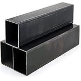Speciality Metals MILD Steel ERW Box Section Square Hollow 20MM to 70MM - 500mm (50cm) Lengths (50 x 50mm x 3mm 500mm Length), Black
