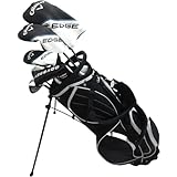 2024 Callaway Mens Complete Golf Set Driver, Wood, Hybrid, Irons, Odyssey Putter Right Handed Stiff Flex, Black, White, Blue