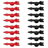Gosknor 16pcs Arrow Game Spinners, 2.7 Inch Black and Red Plastic Arrow Spinners Board Game Pieces for Classroom Activities Replacement Parts DIY Project