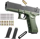 toy Gun- Squirt Boys Girls Toy Guns,Soft Bullet Shell ejecting Soft Bullet Toy Gun,Toy Gun with 2 Ejecting Magazine,16 cartridges, 40 Bullets,safe cheap