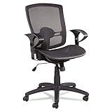 Alera Etros Series Suspension Mid-Back Synchro Tilt Chair with Mesh Back Seat, Black