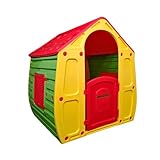 1.09m Yellow & Red Indoor Outdoor Plastic Wendy House Magical Playhouse, Outdoor and Sports, 102 x 90 x 109 cm