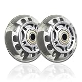 FunnAura 2 Pcs Scooter Wheels, 100mm LED Flash Stunt Scooter Wheels