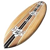Seestern Sportswear FBA_1865 Decorative Wooden Surfboard 100 cm Long Airbrush Design Surfing Surfing Wave Riding Surf