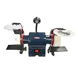 Spear & Jackson SJ150BG White Wheel Bench Grinder 6" 150mm - Sharpen Woodturning Tools - Grinding and Reshaping Chisels