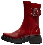 Fly London Women's MAZZ127FLY Combat Boot, RED, 2.5 UK