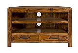 Cube Indian Rosewood Corner TV Unit/Solid Sheesham Indian Rosewood TV Cabinet/Modern Living Room Furniture