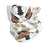 FAQRTIV Adjustable Neck Gaiter English Bulldog Neck Warmer Headband Neck Gaiter Head Wrap Headgear Face Mask Magic Scarf Bandana For Sports
