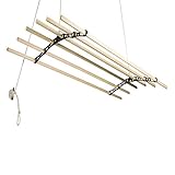 Sheila Maid ®, clothes Airer pulley Ceiling Airer- 6 Rail -57" (145cm) long - Black Cast Iron
