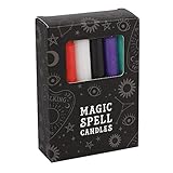 Green Tree Mixed Colour Spell Candles Pack of 12, Unscented
