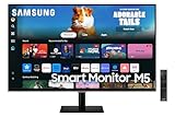 Samsung LS32DM500EUXXU 32" Full HD HDR10 Smart Monitor with Speakers - 1920x1080, USB, HDMI, WiFi, Bluetooth, Remote Control, Smart Hub for TV streaming, Catch Up Apps and Gaming Hub