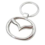 iTech ® Mazda Chrome Metal Car Logo Keyring Key Fob Keychain