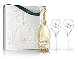 Perrier-Jouët Blanc de Blancs Champagne, 75 cl with 2 Flutes, white