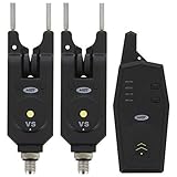 NGT Carp Fishing 2pc Wireless Alarm and Transmitter Set with 200m Range (VS)