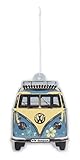 BRISA VW Collection - Volkswagen Air Freshener, Room Freshener, Deodorizer for Cars T1 Bus Campervan Motif (Bus Front/Piña Colada/Turquoise)