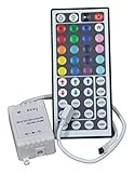 Njd Rgb Flexible Tape Controller And 44 Key Hand-Held Infra-Red Controller White