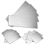 Swpeet 5Pcs 5x15cm-2x6 Inch Welding Plate Kit, 11 Gauge Mild Steel Welding Plate, Welding Steel Practice and Training Welding Coupons for Stick and Brazing Welding