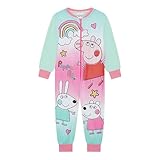 Peppa Pig, Girls Onesie, Sleepsuit, All in One Pyjamas, Blue, Age 18-24 Months