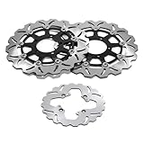 TARAZON Front Rear Brake Discs for Triumph Bonneville T120 2016-2024 Speedmaster Bobber Black 18-24