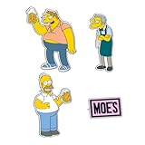 Grupo Erik Set Of 4 Enamel Pins - The Simpsons Merchandise | Cute Pin Badges, Bag Pins | The Simpsons Gifts Under 15 Pounds, Homer Simpson Gifts For Friends