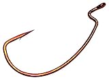 Gamakatsu EWG Offset Worm Hook (Red, 1/0)