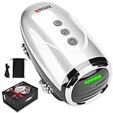 Colorski - Cordless Barber Massager, USB Charging Handheld Massager for Neck, Legs, Hand/Face, 2 Massage Nodes 2600AMH (Silver)