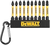 DeWalt DT7274-QZ 50mm Pozi & Phillips High Impact Screwdriver Bit Set PZ1 PZ2 PH2