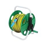 M.J COMFY-LIFE 45M Portable Garden Hose Reel – Heavy Duty Manual Metal Hose Reel Without Hose, Lightweight for Outdoor Garden Watering