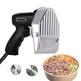 Electric Shawarma Knife, 80W Professional Turkish Kebab Knife, Commercial Stainless Steel Gyro Cutter, with 2 Blades, 0-8mm Adjustable Thickness Wired