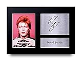 HWC Trading David Bowie Gift Signed A4 Printed Autograph Ziggy Stardust Glam Rock Music Gifts Print Photo Picture Display
