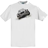 RetroClassic Ford Escort MK2 Mens T-Shirt White