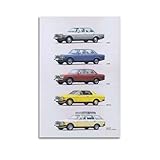 OKNGB German Sport Car Poster W123 300TD 280E Series Poster Decorative Painting Canvas Wall Posters And Art Picture Print Modern Family Bedroom Decor Posters 12x18inch(30x45cm)
