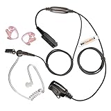 Sepura Radio Covert Acoustic Earpiece/Headset with Earmoulds for Sepura STP8000 STP9000 SC20 SC21 Radios