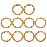 F FIERCE CYCLE 10pcs 30x40mm Motorcycle Exhaust Muffler Gasket for H-onda CG125