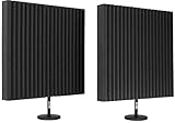 Auralex Acoustics DeskMAX Stand-mounted Portable Acoustic Treatment Panels for Podcasting and Voiceovers