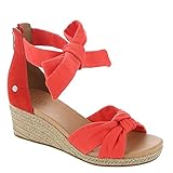 UGG Women's Yarrow Wedge Sandal, Red Pepper, 6 UK