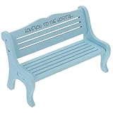 ERINGOGO Miniature Furniture Doll House Mini Bench Model Victorian Dolls House Decor