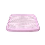 Candora Odourless Puppy Toilet Puppy Loo Training Potty Dog Toilet,Puppy Trainer Starter Kit Pet Toilet Potty Puppy Training Pad Holder Indoor Outdoor (Pink)